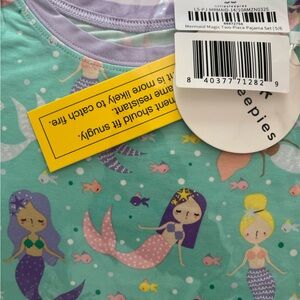 Little Sleepies Mermaid two piece pajamas size 5/6 NWT